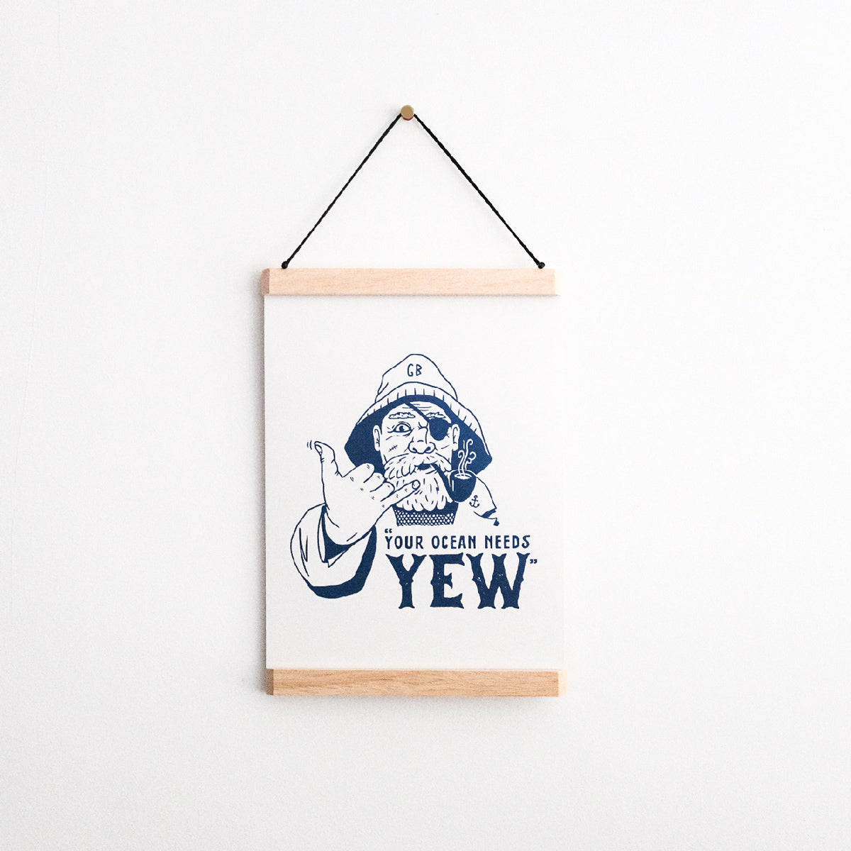 Recycled A4 Print & Wooden Frame - YEW